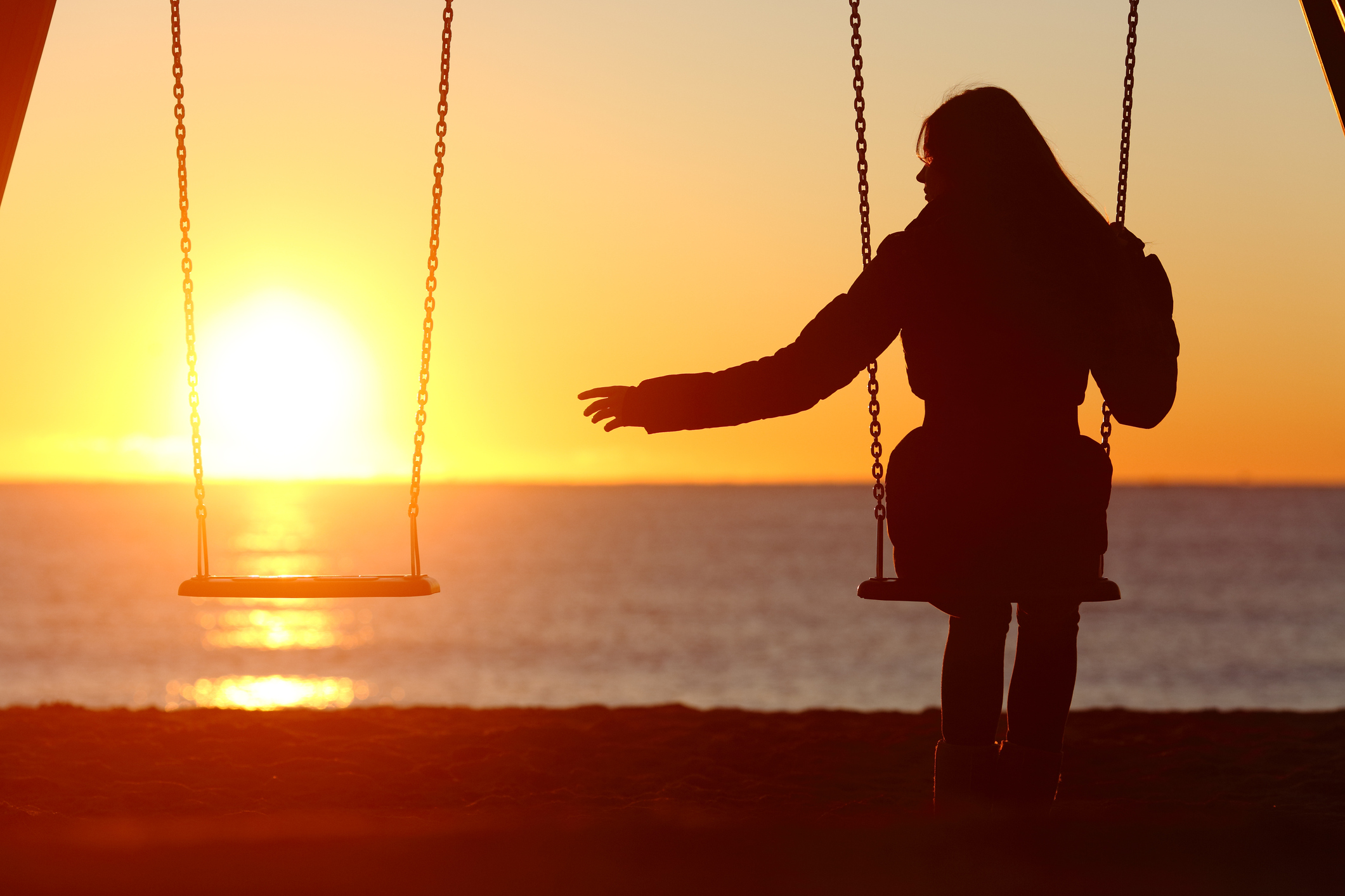 women alone siting